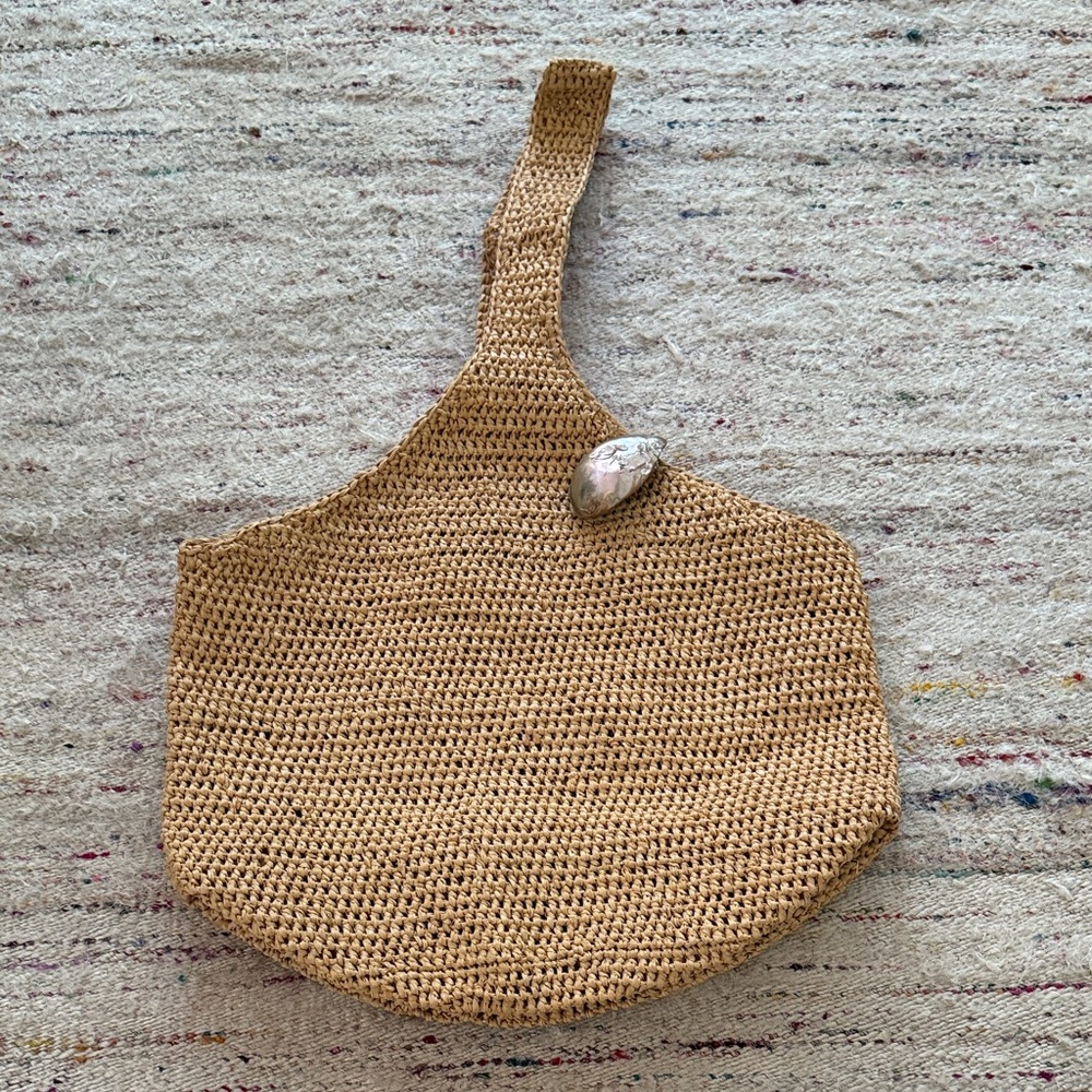Helen Kaminski Natural Crochet Shoulder Bag